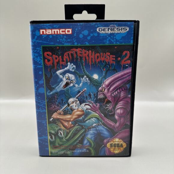 Splatterhouse 2 Sega Genesis Authentic Tested Case Cartridge No Manual - Picture 1 of 10